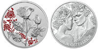 Österreich 10 Euro Die Rose - Serie 1 von 7 - in Kapsel & Zertifikat & Etui -