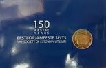 Estland 2 Euro 150 Jahre Literaturgesellschaft - im Blister -