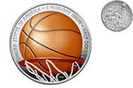 USA 1/2 $ 2020 S Basketball Hall of Fame - 60. Jubiläum - in Kapsel inkl. Etui & Zertifikat -RAR! gewellt, FBfarbig