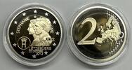 Luxemburg PP 1 x 2 Euro sofort lieferbar!  2023- 2022  RAR! Sondermünze 1 x 2 Euro 2023 - 2022, 10. Hochzeitstag! geringe Auflage,  FB  lose in d...