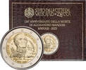 Vatikan 2 Euro 150. Todestag Alessandro Manzoni - 2 € i.Blister, RAR-niedrige Auflage -