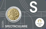 Frankreich 2 Euro Olympiade Paris 2024 - Blister grau  FDC im  Blister