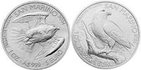 San Marino 2 x 5 €uro<br><b> ab sofort lieferbar!!!</b> <br> 2 x Wanderfalke 1 oz. inkl. Münzkapsel - 1. & 2. Ausgabe -Pärchen- -