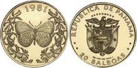 Panama 20 Balboa, 1,07g fein,15,00mm Ø 1981 Schmetterling in Gold, SEHR ... 395,00 EUR  + 19,00 EUR frais d'envoi