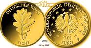 Deutschland 20 Euro<br> 3,89g<br> fein<br> 17,5 mm Ø Deutscher Wald, Eiche, <br><b>Prägestätte A</b> <b>Patina, kl. rote Flecken</b> -