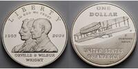 USA 1 $ 100 Jahre Erster Flug / Doppeldecker beim Jungfernflug,inkl. Etui & Schuber&Zert -