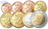 1 Cent -2 Euro, 3,88 2018 Finnland Kursmünzen, kompl. Satz 2018 stgl