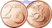 Finnland 2002 Kursmünze, 2 Cent FDC