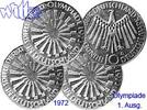 Deutschland, Bundesrepublik 10 DM 1. Ausg. Oly. Spirale Deutschland, <b>kompl. Satz (D/F/G/J) </b> -