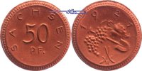 Sachsen, Steinzeug, Böttger, Porzellan 50 PF. -