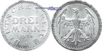 Weimarer Republik 3 RM Kursmünze, Archivbild -