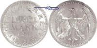 Weimarer Republik 3 RM Kursmünze, -