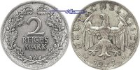 Weimarer Republik 2 RM Kursmünze, -