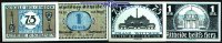 Altheide 75 Pfg, 1 Mark Gemeinde, ohne Datum, Druck schwarz und blau -