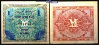 Alliierte Besatzung 1 Deutsche Mark Besatzungsgeld, Ro.201d, Archivbild, -
