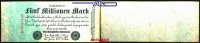 Deutsches Reich 5 Millionen Mark Inflation, Reichsbanknote, Ro.94, -