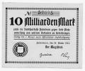 Paderborn, Kreisstadt 15.Ausgabe 10 Milliarden 1923.10.24 Notgeld Paderb... 125,00 EUR  + 19,00 EUR frais d'envoi