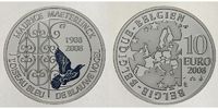 Belgien 10 Euro Maurice Maeterlinck, blauer Vogel -farbig-, <br>1. Ausg. -