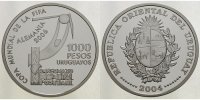 Uruguay 1000 Pesos XVIII. Fußball-Weltmeisterschaft 2006 in Deutschland 2. Ausgabe mit Zertifikat -