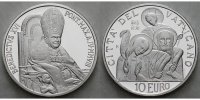 Vatikan 10 Euro 41. Weltfriedenstag, die Menschheitsfamilie, eine Gemeinschaft des Friedens -