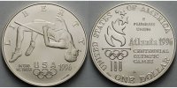 USA 1 $ Oly Sommer in Atlanta 8. Hochsprung, in Kapsel inkl. Etui & Zertifikat -