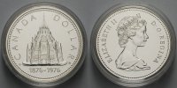 Kanada 1 $ 100 J. Parlamentsbibliothek Ottawa, in Kapsel & Etui -