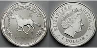 Australien 1 $ Jahr des Pferdes / Chines.Tierkreiszeichen -
