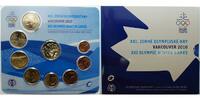 Slowakei 3,88 € Kursmünzensatz 8 Münzen + 1 Medaille Olympiade Vancouver 2010 -
