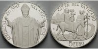 Vatikan 5 Euro 96. Welttag des Migranten und Flüchtlings, inkl. Etui & Zertifikat & Schuber -