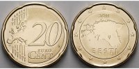 Estland 20 Cent Kursmünze, 20 Cent, -