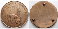 Paderborn 117,95g,<br>91mm Ø Herz-Jesu Kirche Paderborn von Nordwesten, renoviert 1979-1984, Bronzeguss, -