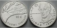 Finnland 10 Euro 200.Geb.v.J.V.Snellmann / Europaprogramm ohne Zertifikat -