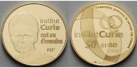 Frankreich 50 Euro, 7,78g <br>fein<br>22 mm Ø 100 Jahre Institut Curie inkl. Etui & Zertifikat & Schuber -