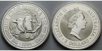 Australien 2 $,<b>2 oz.</b> Kookaburra,keine originale Kapsel (runde Kapsel) -