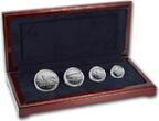 Mint Set Elizabeth II 1993 Canada 4-Coin Proof Platinum Arctic Fox Set (w/Box & COA) FB