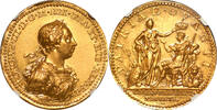 Great Britain Medal Great Britain 1761 Coronation of George III Gold Medal NGC AU+ Mintage: 858 -