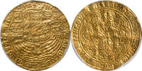 Great Britain Gold Rose Noble (Ryal) Flemish Type (1583-91) PCGS AU-55 -