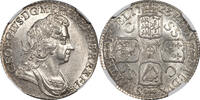 Great Britain Shilling Great Britain 1723-SSC George I Silver Shilling NGC MS-64 SECOND BUST RARE!! -