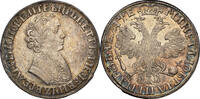 RUSSIA ROUBLE Peter The Great VERY RARE Almost UNC (1705) Rouble -