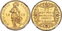 Germany Hamburg Ducat Free City NGC MS-64 -
