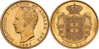 Portugal 5000 R 1887 Luiz I GOLD 5000 Reis MS64 1635,43 EUR  + 60,21 EUR frais d'envoi