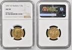 RUSSIA 7.5R 1897 AT Nicholas II GOLD NGC AU 50 2159,09 EUR  + 112,23 EUR frais d'envoi