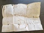 Italy - Papal States Manuscript with Bulla 1559-1565 Pius IV (Giovanni Angelo Medici)