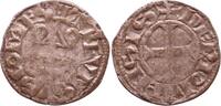 France, Auvergne - Comté de Riom denier County of Auvergne Riom denier Alphonse of Poitiers 1241 to 1271 - brother of Saint Louis IX - billon - Boudeau 385 - French feu -