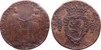 jeton 1756 Oostenrijkse Nederlanden Alliantie met Frankrijk ss-