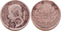 El Salvador real 1862 Countermarked F-gF
