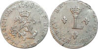 France - Royales - Dijon double sol 1744 LOUIS XV THE BELOVED VF+/VF