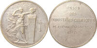 France Bronze plaqué argent Union des industries chimiques -