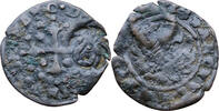 Venice - Candia (Crete) sesino (countermarked) 17th century Countermarked Lion of S. Marco VF