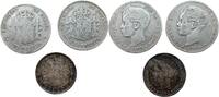 Spain (lot) 50 centimos - peseta 1896 - 1900 Alfonso XIII  69,50 EUR  + 5,45 EUR frais d'envoi